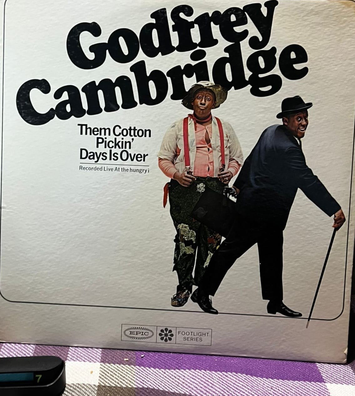 Godfrey Cambridge – Them Cotton Pickin' Days Is Over (Epic 1965) - Vinil Plak (LP)