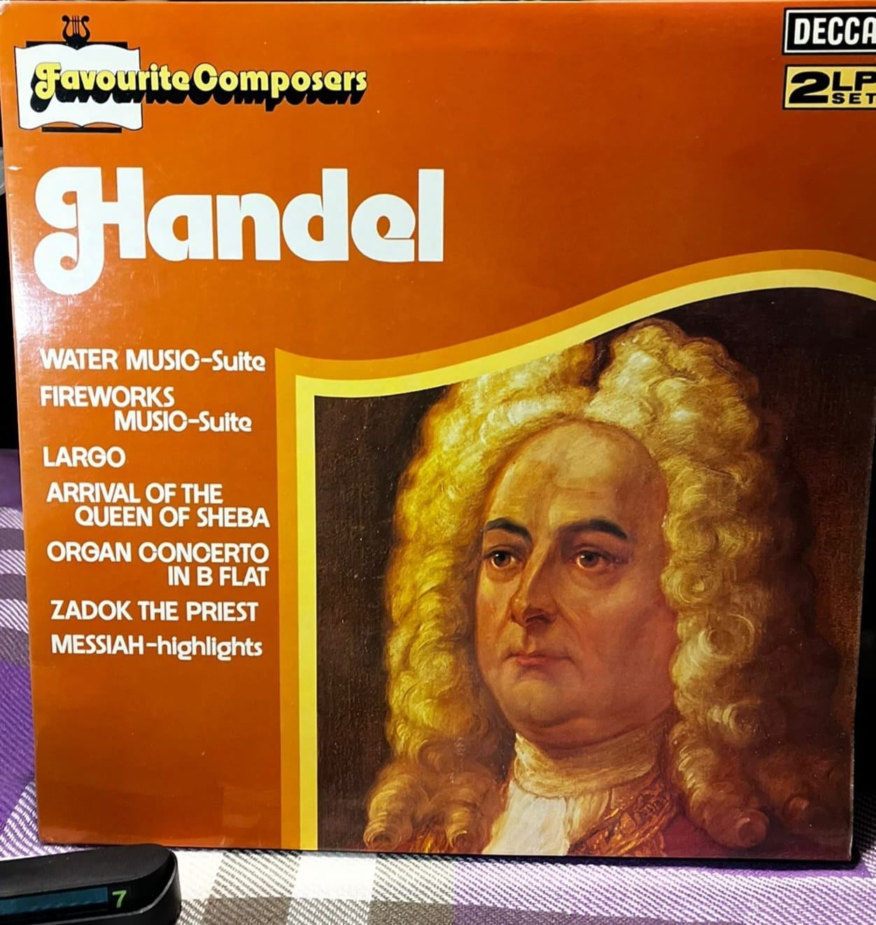 Handel - Favourite Composers (1976) - Decca - 2 LP Set - Gatefold Kapak