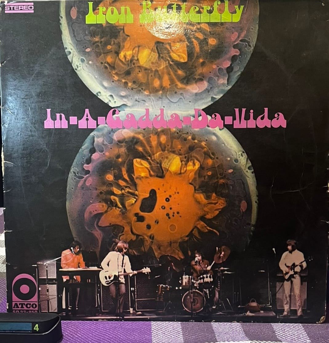 Iron Butterfly - In-A-Gadda-Da-Vida (1968) ATCO Records SD 33-250 - Orijinal US Baskı LP