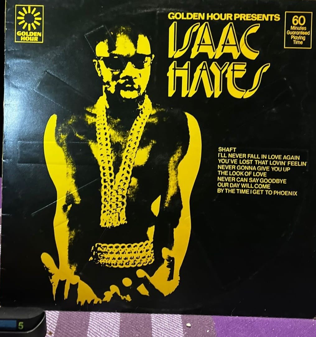 Isaac Hayes - Golden Hour Presents LP (1974) - Stax Records GH 844 - İngiliz Baskı Plak