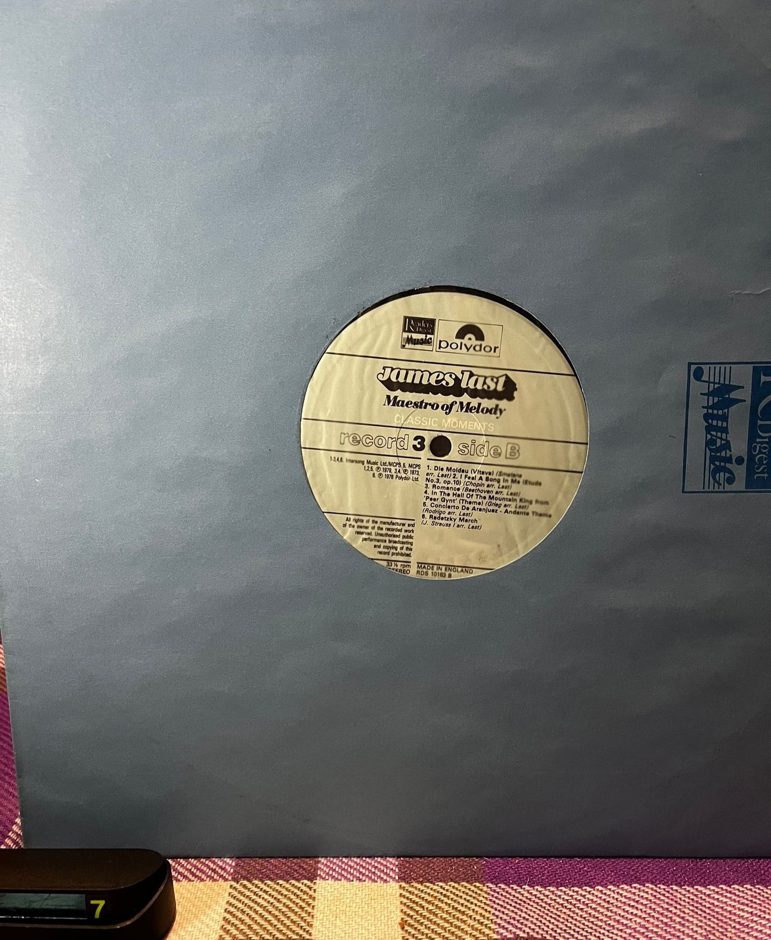 James Last - Maestro Of Melody - Record 3: Classic Moments - LP Plak (Reader's Digest, RDS 10163)