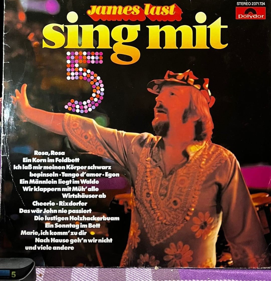 James Last - Sing Mit 5 - Polydor 2371 724 - LP Plak