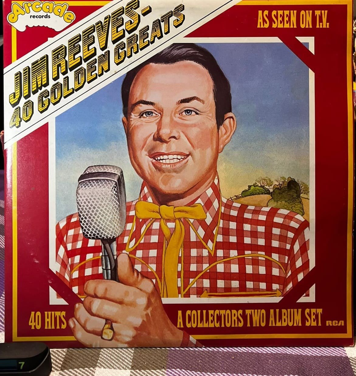 Jim Reeves - 40 Golden Greats (Arcade Records) - 2 LP Plak Seti