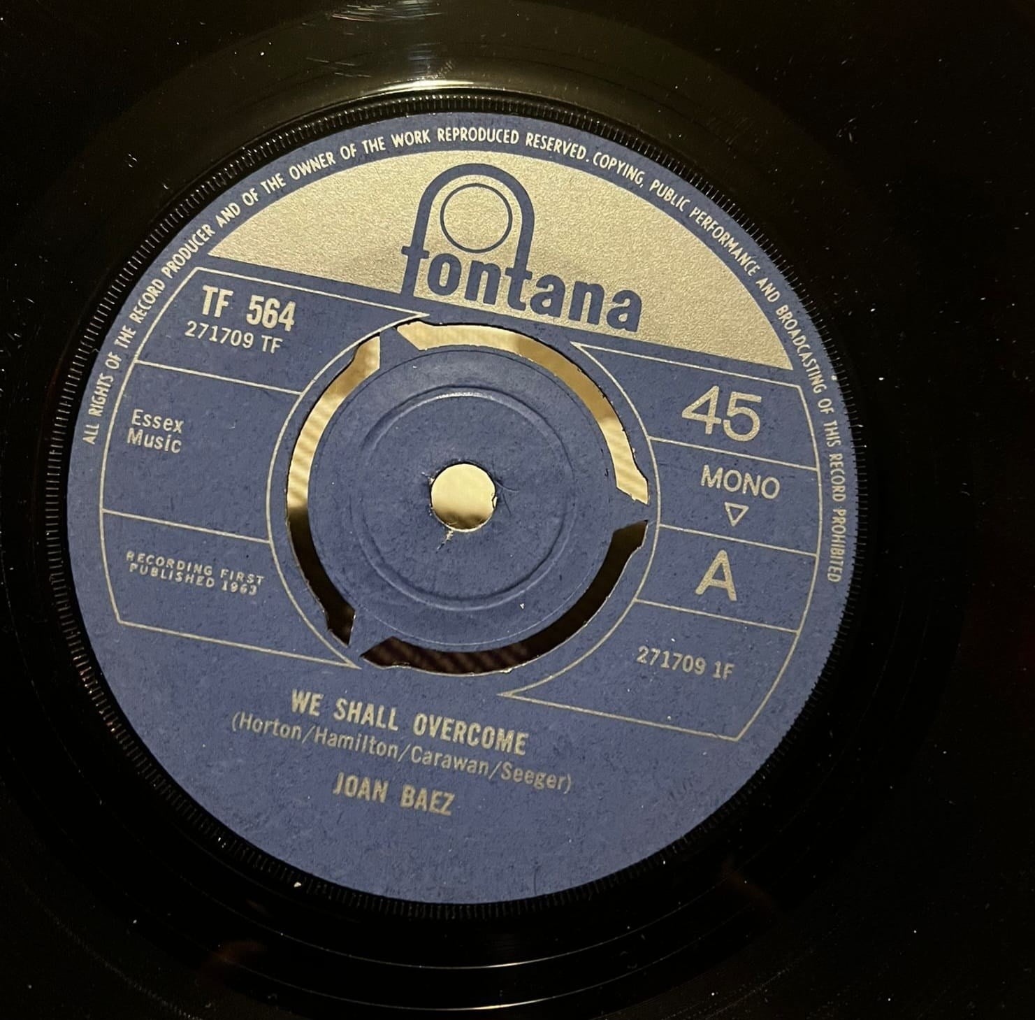 Joan Baez - We Shall Overcome / Don't Think Twice, It's All Right (7