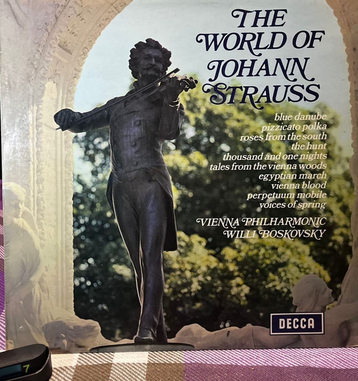 Johann Strauss - Vienna Philharmonic Orchestra, Willi Boskovsky - The World Of Johann Strauss (LP, Compilation, Stereo) - Decca SPA 10