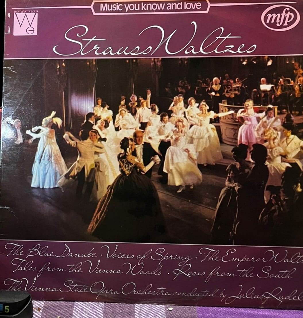 Julius Rudel & Vienna State Opera Orchestra - Strauss Waltzes LP (MFP 57005)
