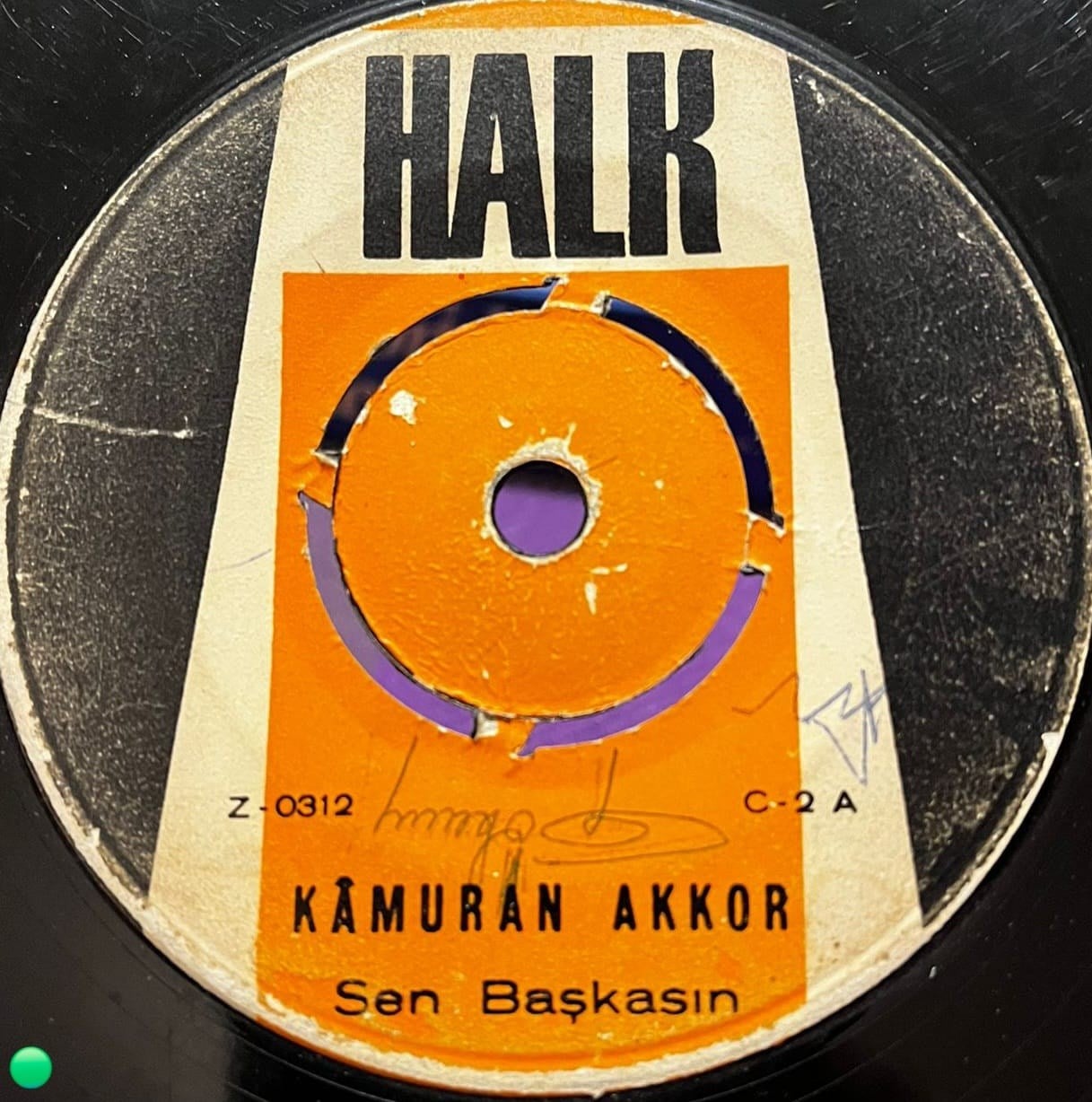 Kamuran Akkor - Sen Başkasın / Mutluluğa Şarkı - Orijinal Halk Plak (Z-0312)