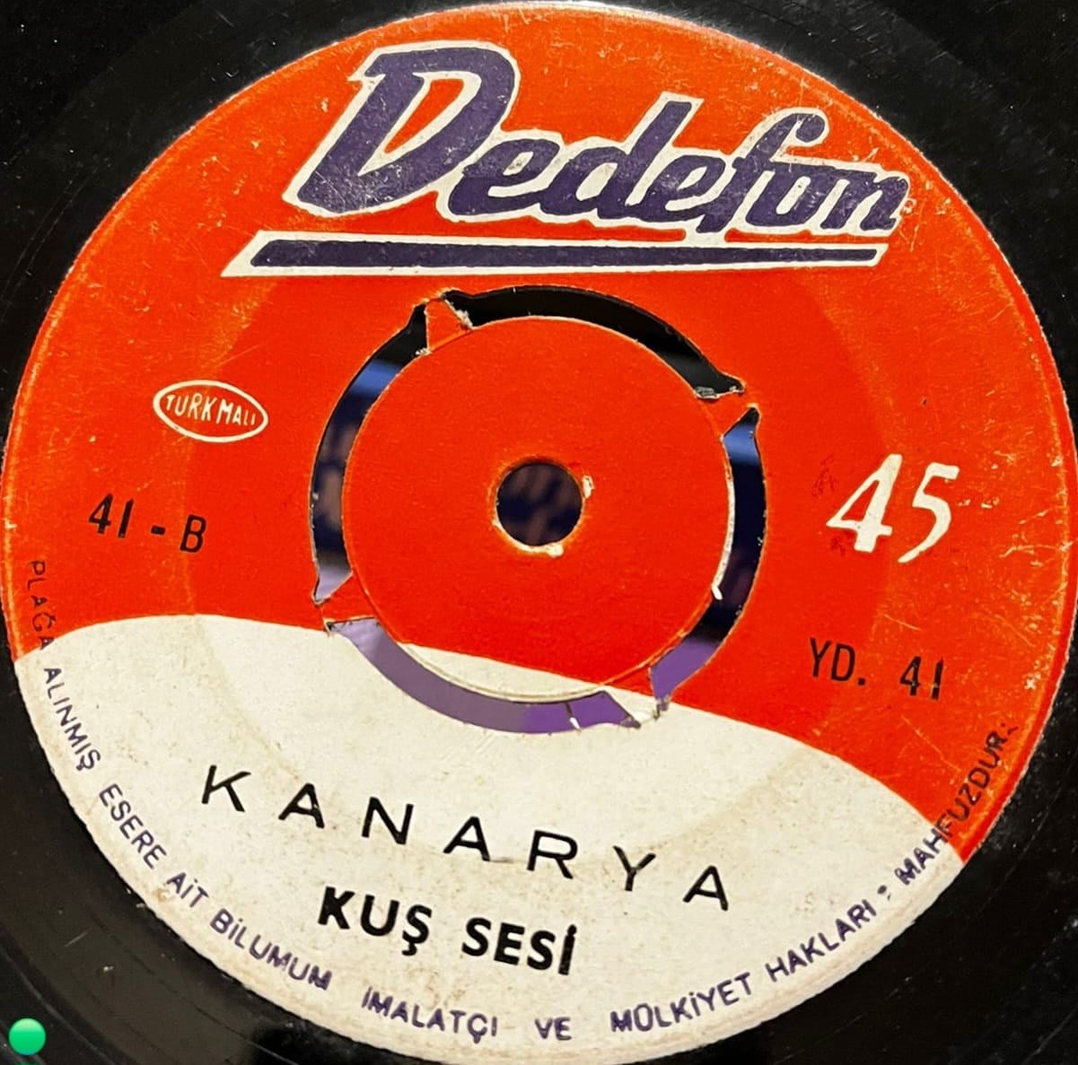 Kuş Sesi - Bülbül / Kanarya (Dedefon - 45'lik)