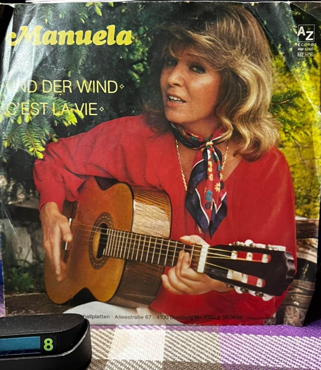 Manuela - Und Der Wind / C'est La Vie (AZ Records 45'lik Single)