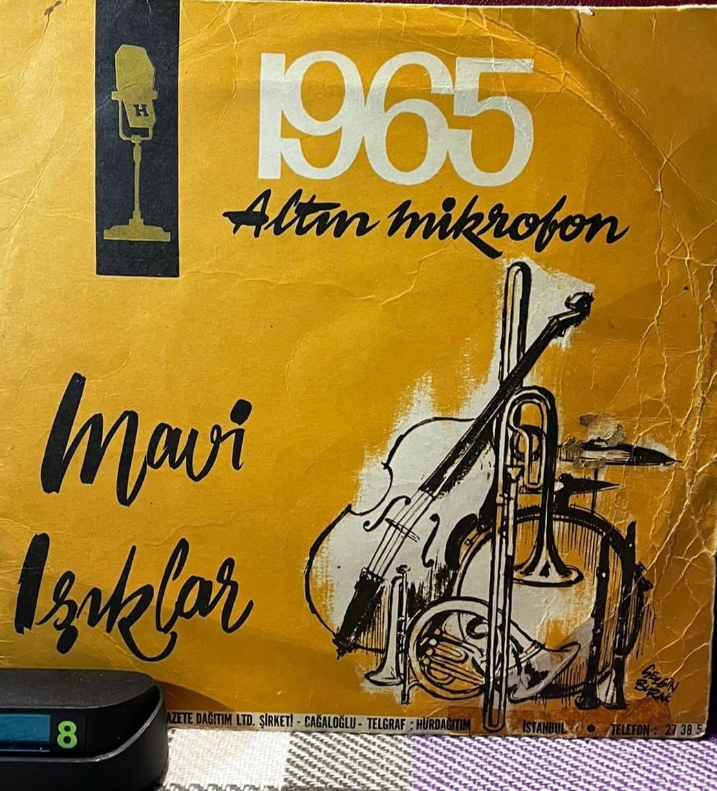 Mavi Işıklar - Helvacı / Kanamam (Hürriyet Altın Mikrofon 1965) 45'lik Plak