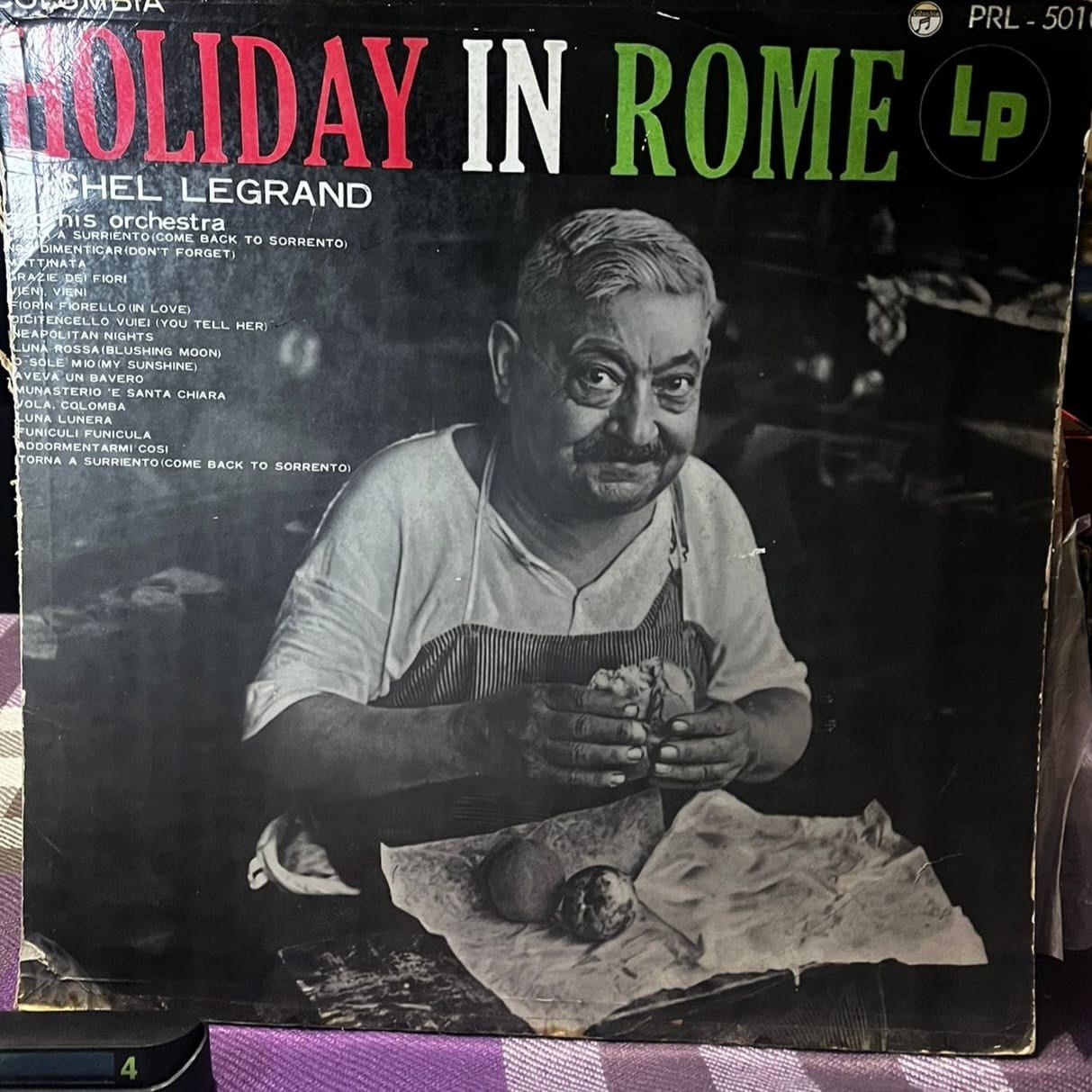 Michel Legrand and His Orchestra - Holiday In Rome (PRL-5010) - Columbia Records