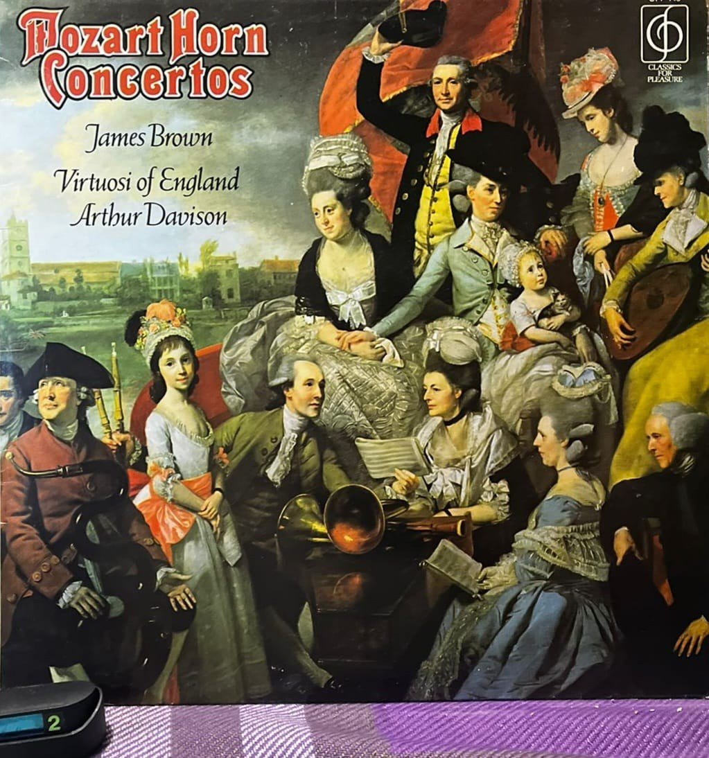 Mozart: Horn Concertos (Complete) - James Brown / Virtuosi of England - CFP Vinyl LP