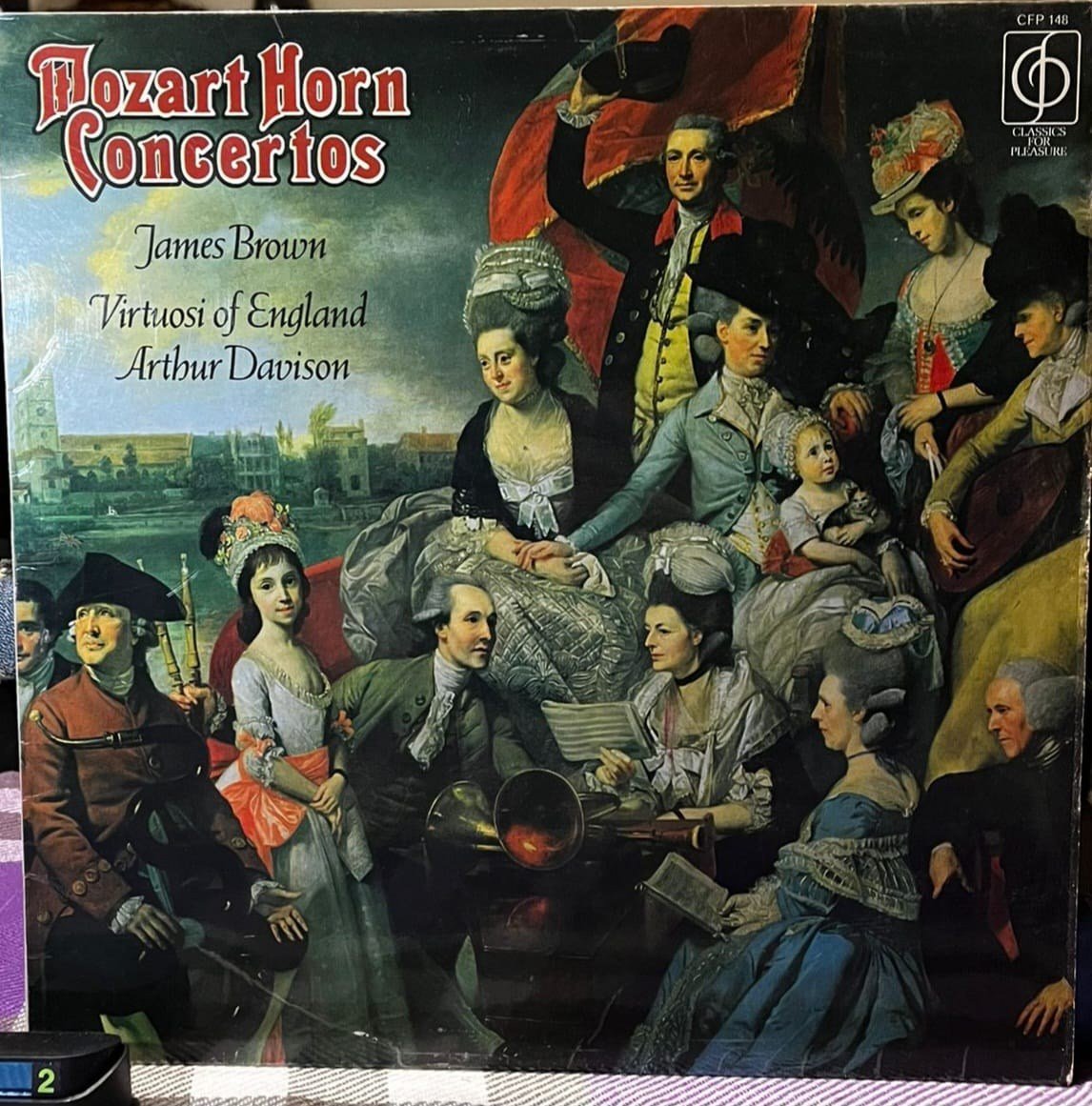 Mozart: Horn Concertos - James Brown & Virtuosi of England - CFP 148 Stereo Vinyl LP
