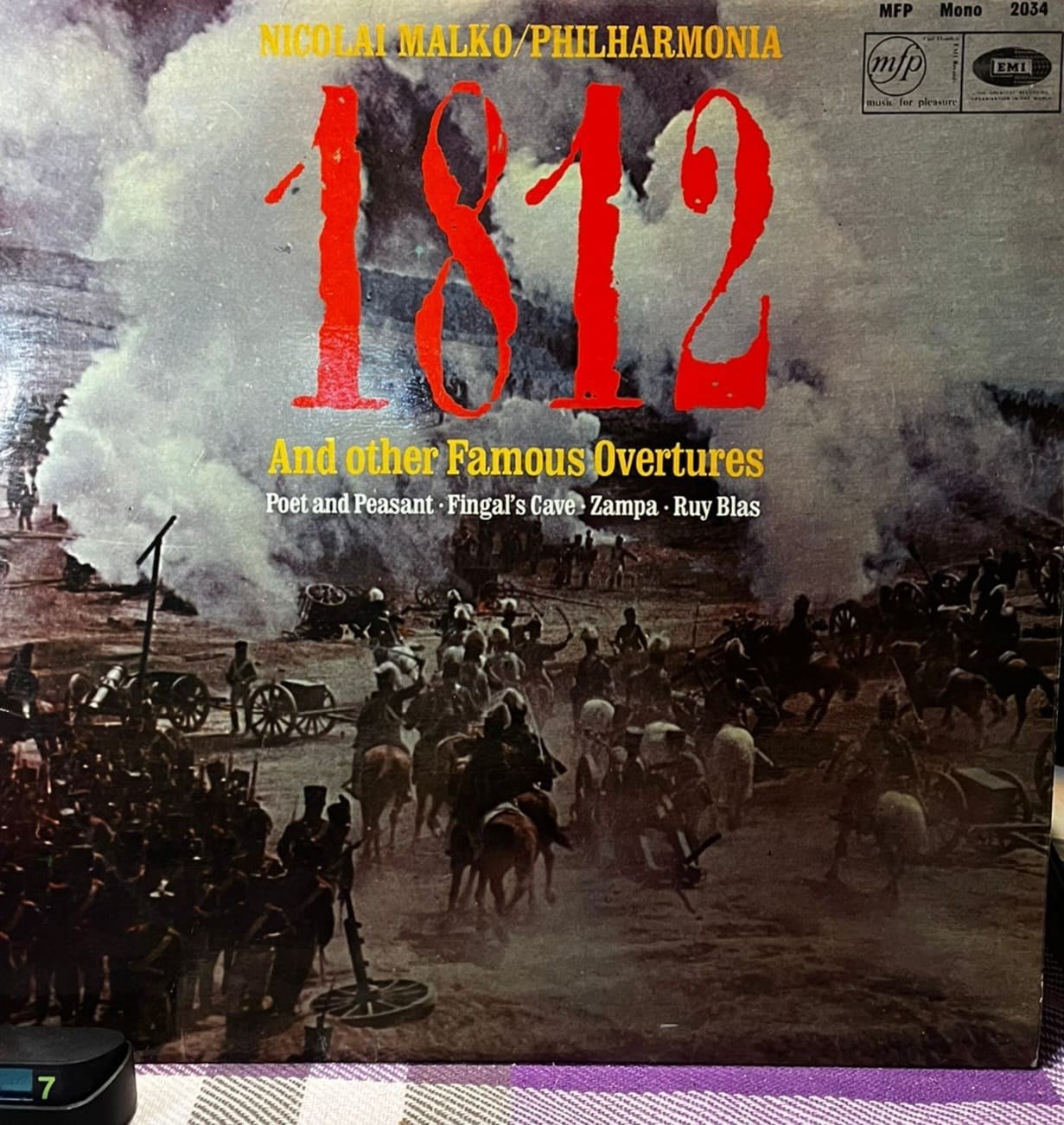 Nicolai Malko / Philharmonia - 1812 And Other Famous Overtures - LP Plak (Music For Pleasure / EMI, MFP 2034)