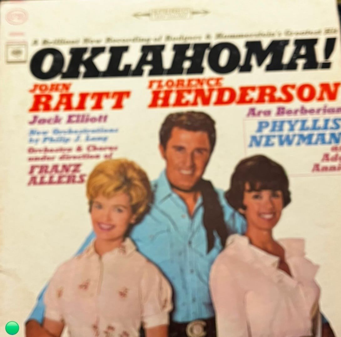Oklahoma! - Rodgers & Hammerstein - John Raitt & Florence Henderson - Columbia Masterworks OS 2610 - US Press