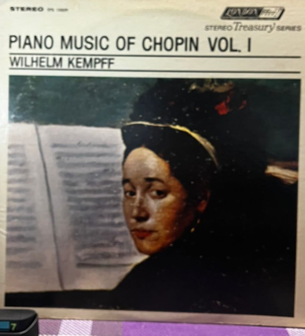 Piano Music of Chopin Vol. 1 - Wilhelm Kempff - London Stereo Treasury Series LP - STS 15029