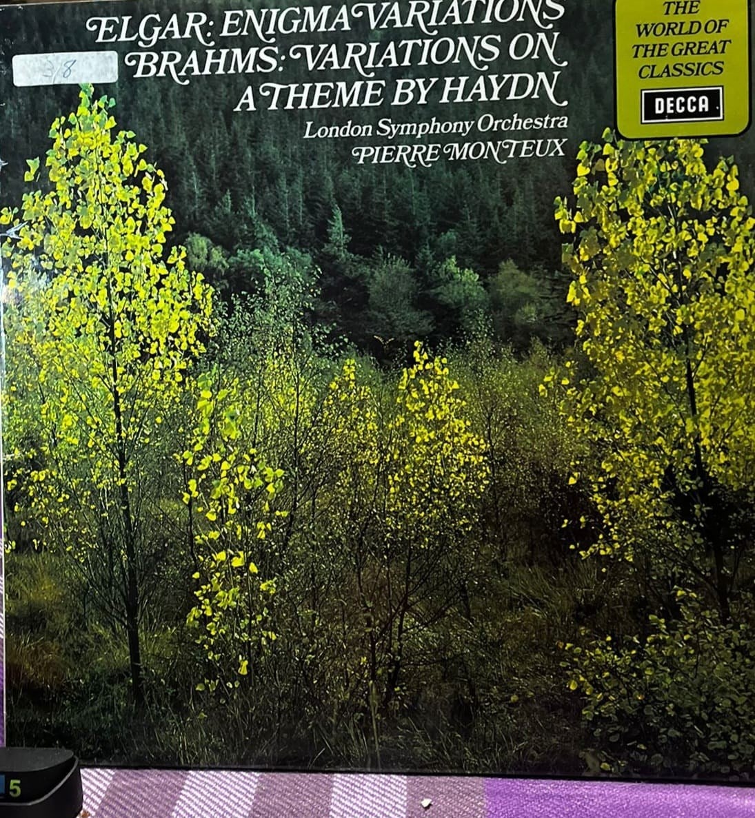 Pierre Monteux & LSO - Elgar: Enigma Variations / Brahms: Haydn Variations LP (Decca SPA 121)