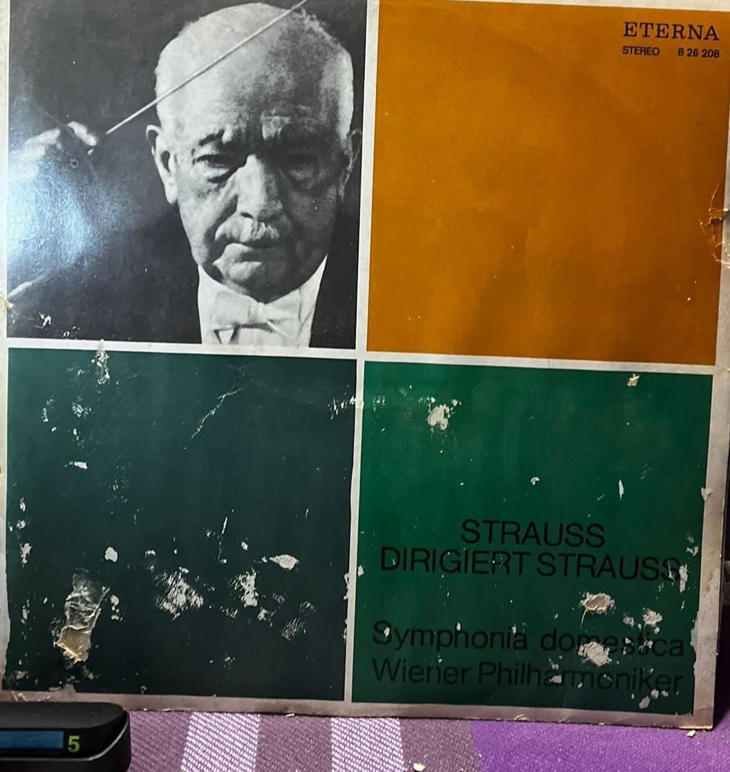 Richard Strauss: Symphonia Domestica Op. 53 - Wiener Philharmoniker (Dirigent: Richard Strauss) - Eterna 8 26 208 LP
