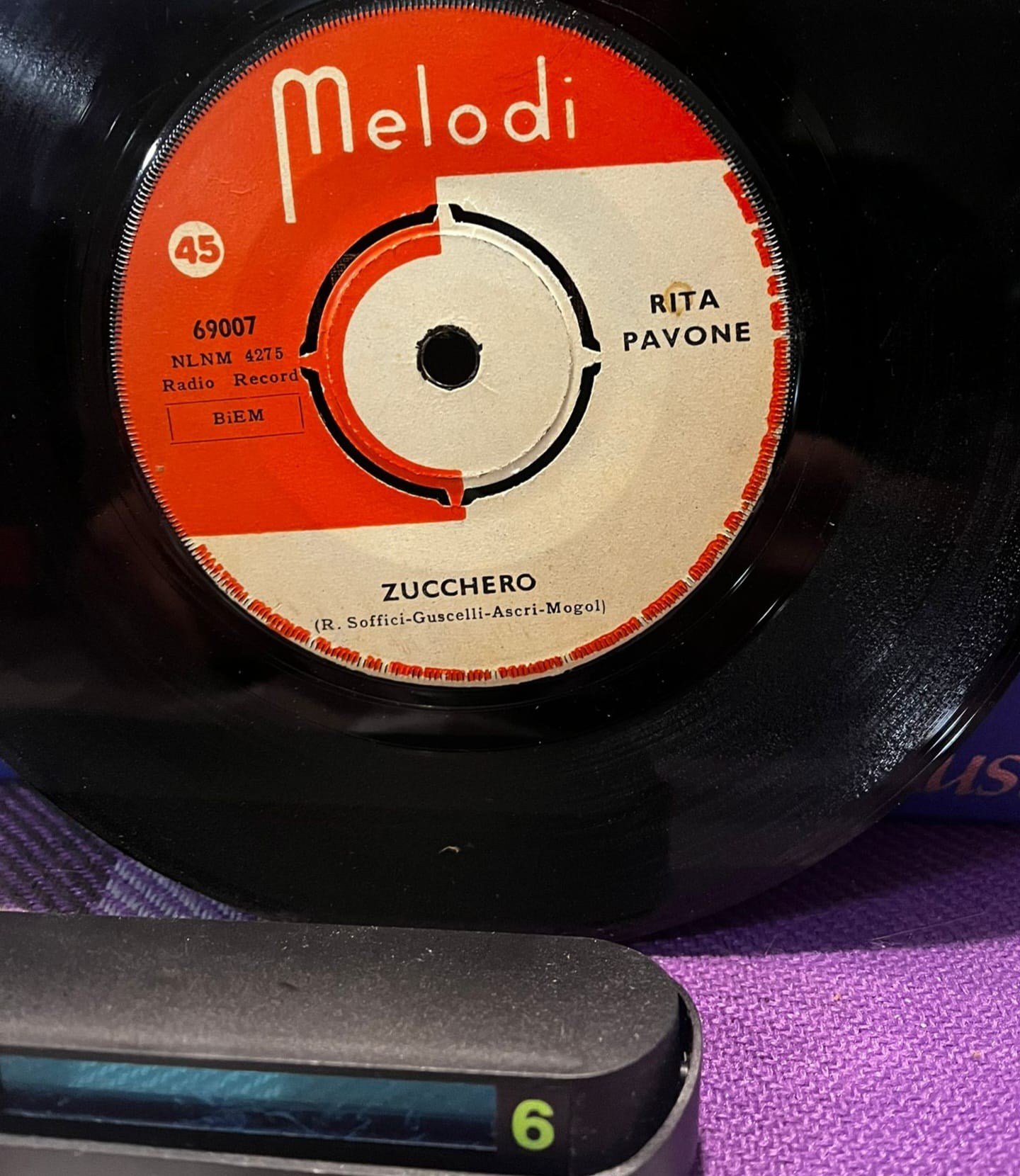 Rita Pavone - Zucchero / Nostalgia (1969) 45'lik - Melodi Plak Türkiye Baskı