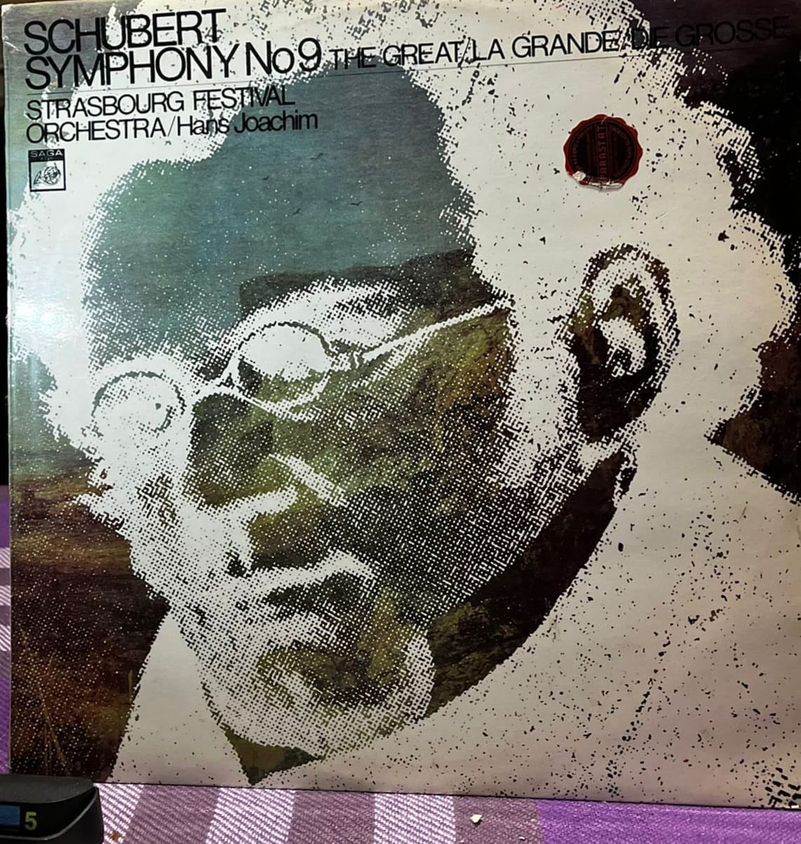Schubert: Symphony No. 9 In C Major (The Great) - Strasbourg Festival Orchestra / Hans Joachim (Saga FDY 1901)