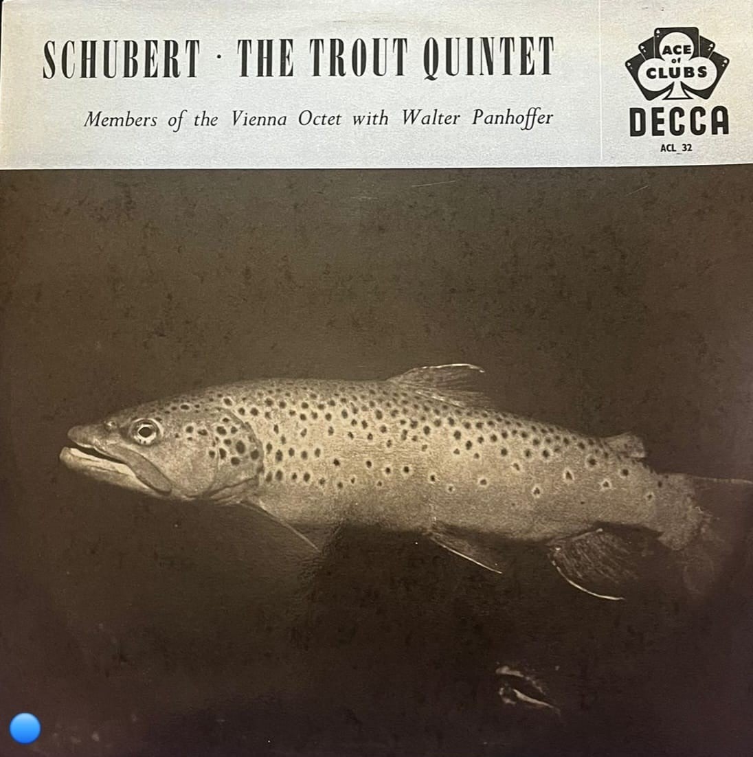 Schubert - The Trout Quintet LP (Decca / Ace of Clubs - ACL 32)