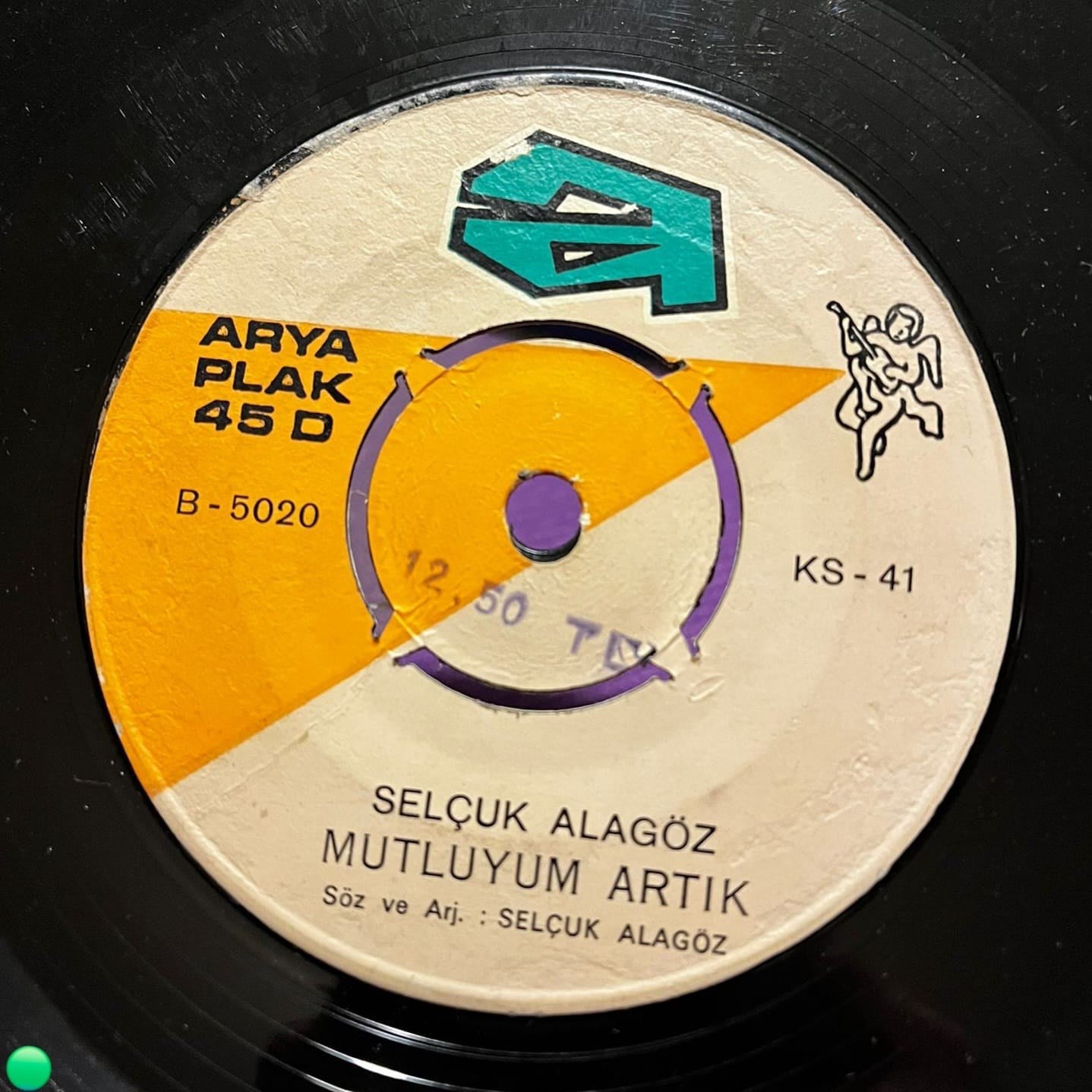 Selçuk Alagöz - Gençliğim / Mutluyum Artık - Arya Plak 45'lik
