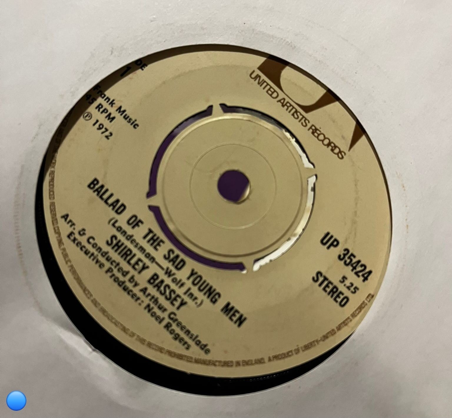 Shirley Bassey - Ballad Of The Sad Young Men / If I Should Find Love Again (7