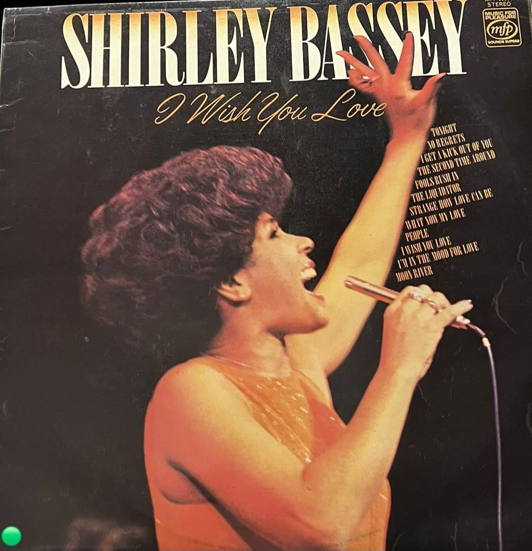 Shirley Bassey - I Wish You Love - MFP 50330 - UK Press - Klasik Vokal & Jazz Pop