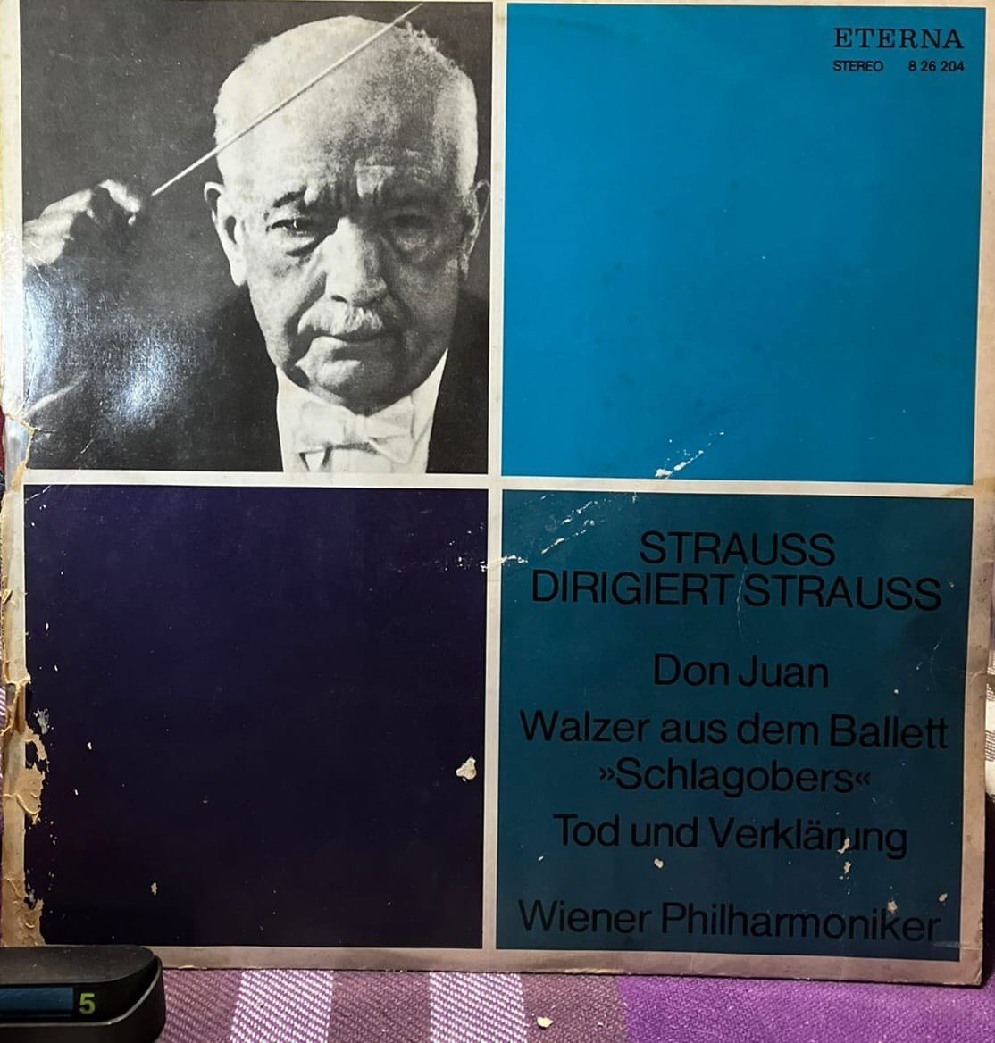 Strauss Dirigiert Strauss: Don Juan / Tod und Verklärung - Wiener Philharmoniker - Eterna 8 26 204 LP