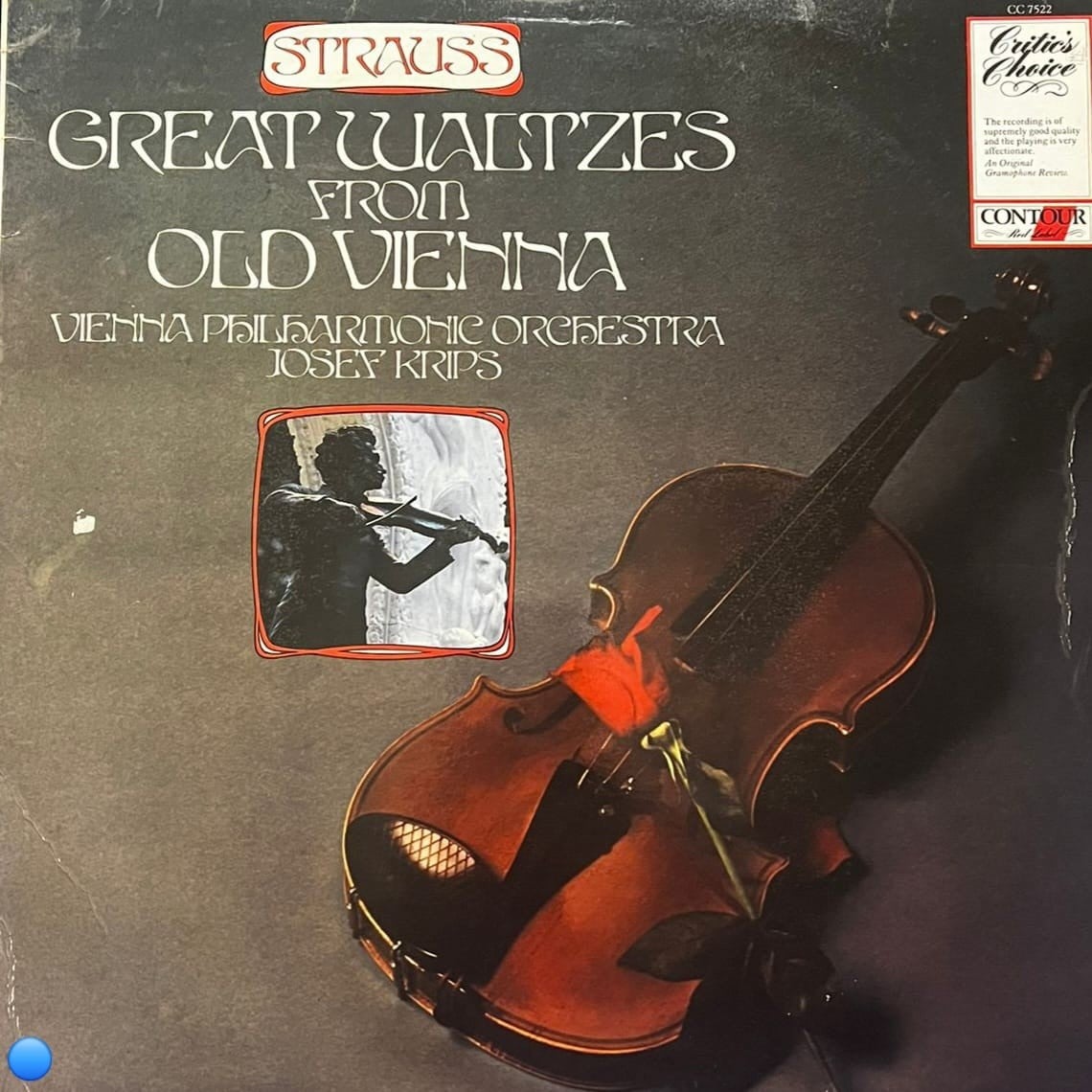 Strauss - Great Waltzes From Old Vienna LP (Contour Red Label - CC 7522)