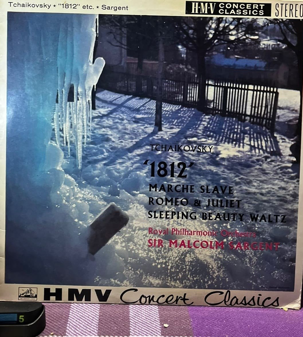 Tchaikovsky: 1812 Overture / Marche Slave / Romeo & Juliet - Sir Malcolm Sargent - HMV SXLP 20023 Stereo LP
