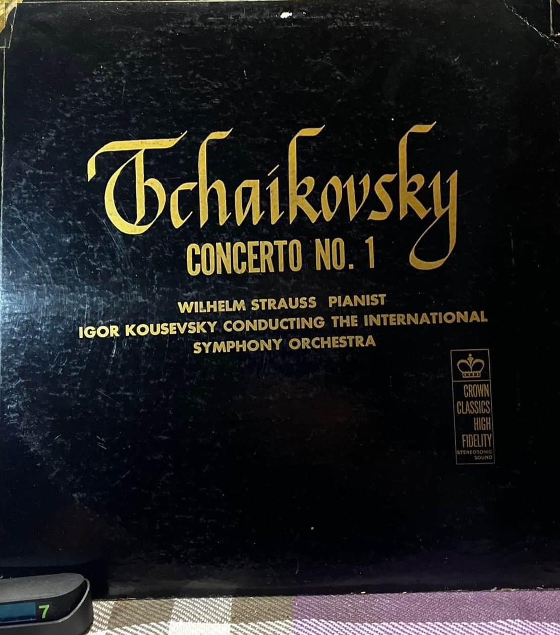 Tchaikovsky - Concerto No. 1 In 'B' Flat Minor, Opus 23 - Wilhelm Strauss, Igor Kousevsky, International Symphony Orchestra - Crown Records CLP 5079 LP