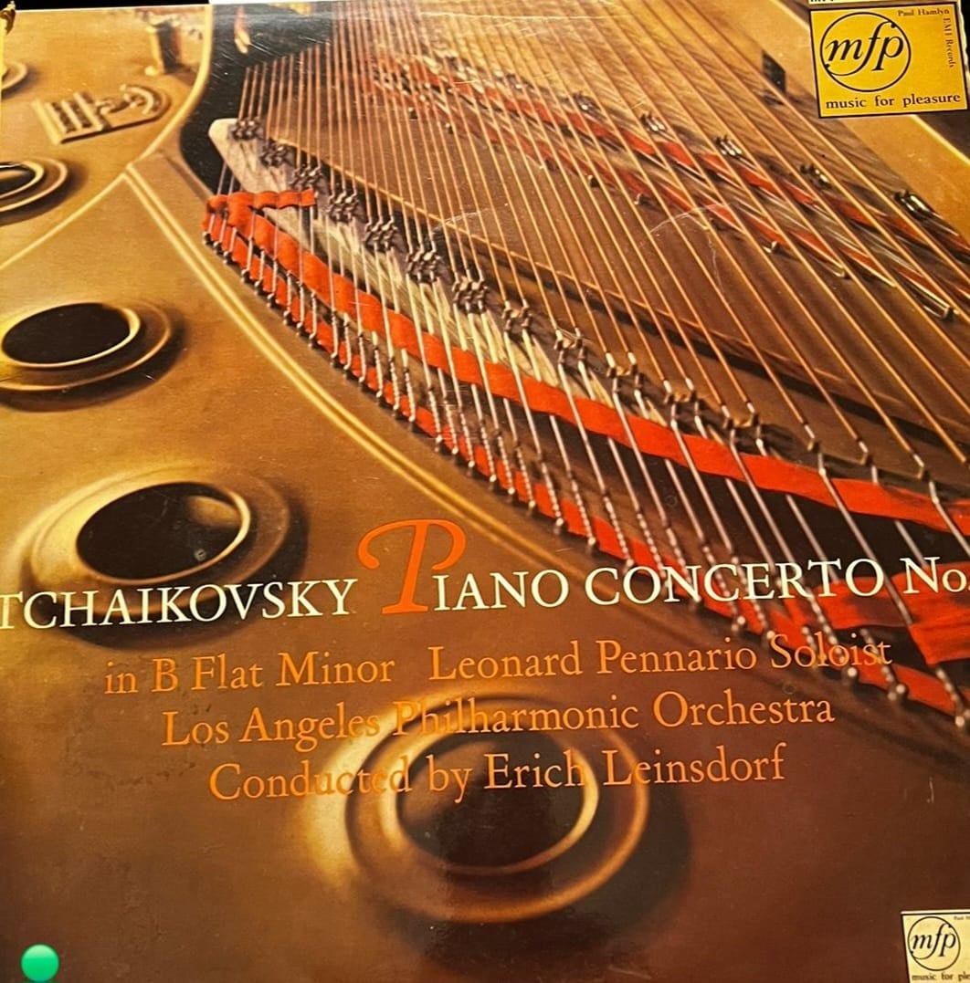 Tchaikovsky - Piano Concerto No. 1 - Leonard Pennario, LAPO, Erich Leinsdorf - MFP 2001 LP
