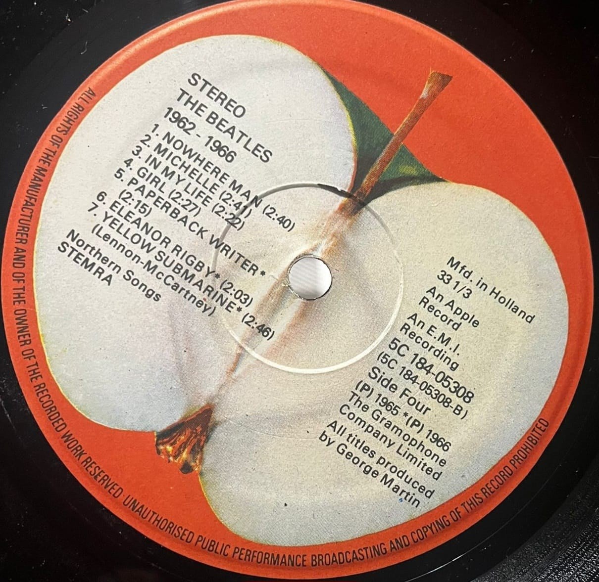The Beatles - 1962-1966 (Apple Records - 5C 184-05308 - Made in Holland)