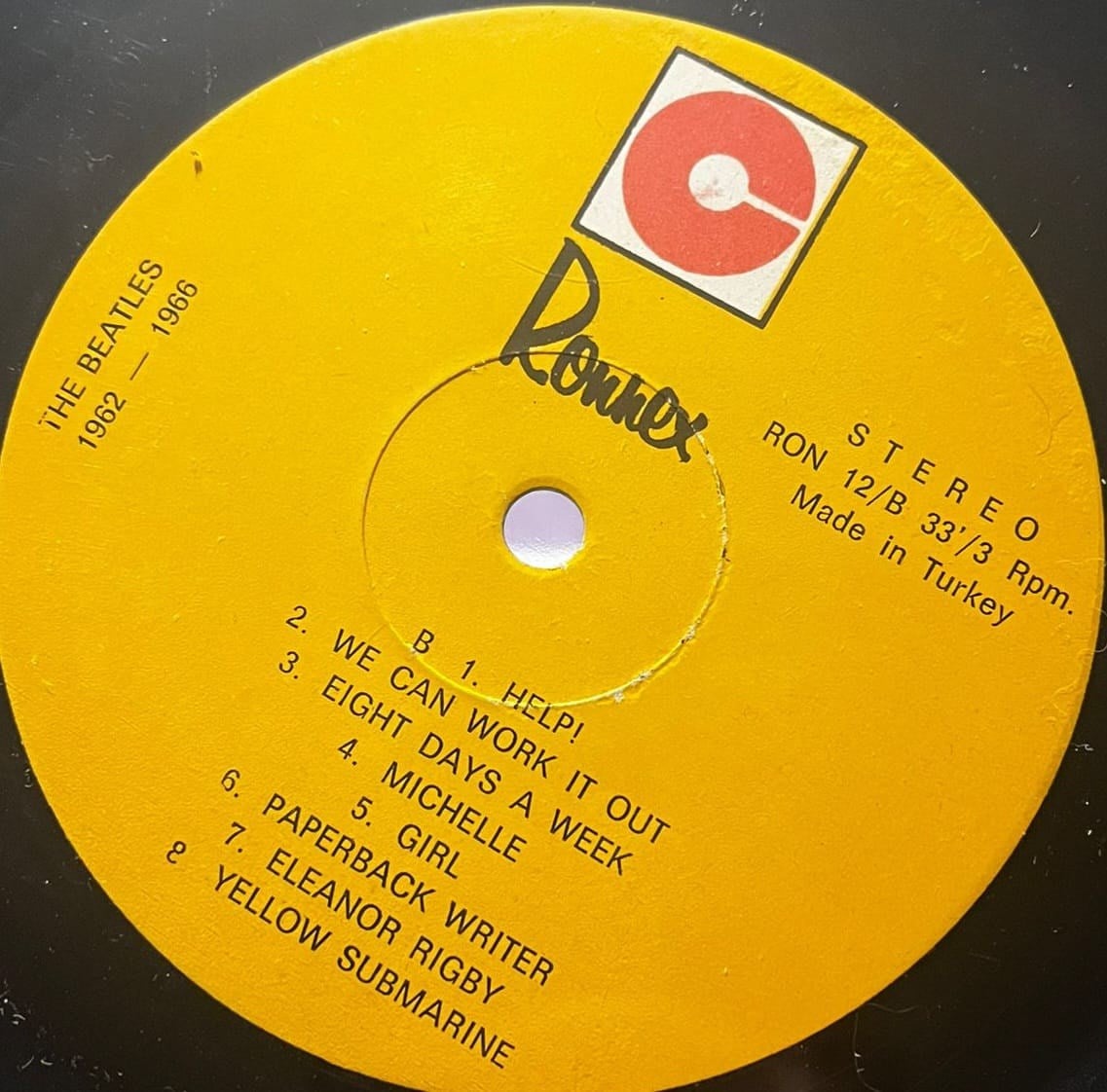 The Beatles – 1962-1966 (The Red Album) – Ronnex Türkiye Baskısı – RON 12