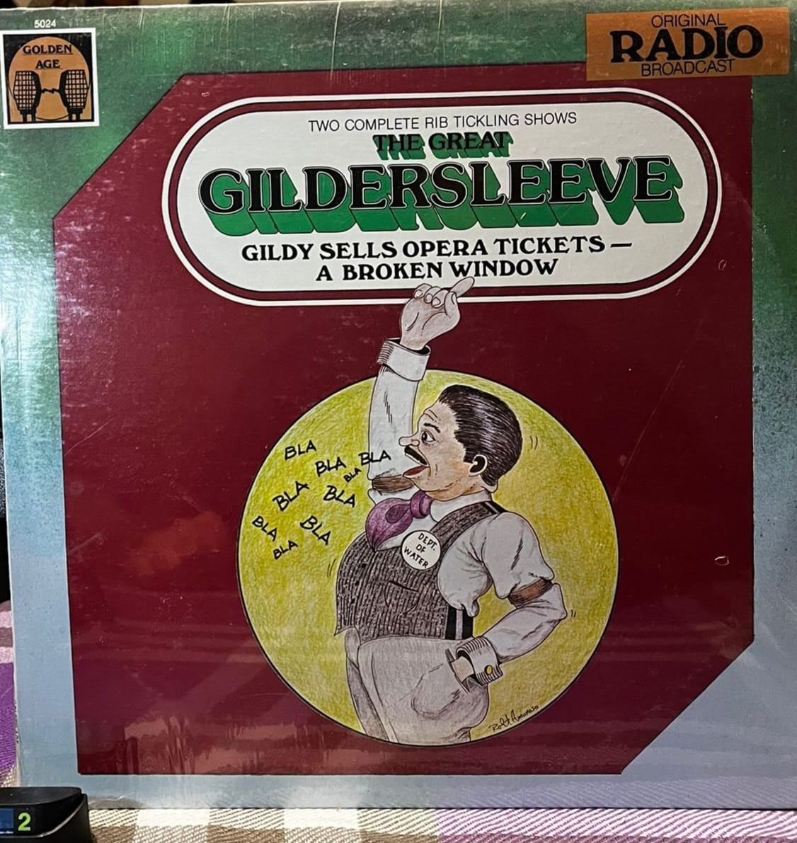 The Great Gildersleeve - Gildy Sells Opera Tickets / A Broken Window (LP)