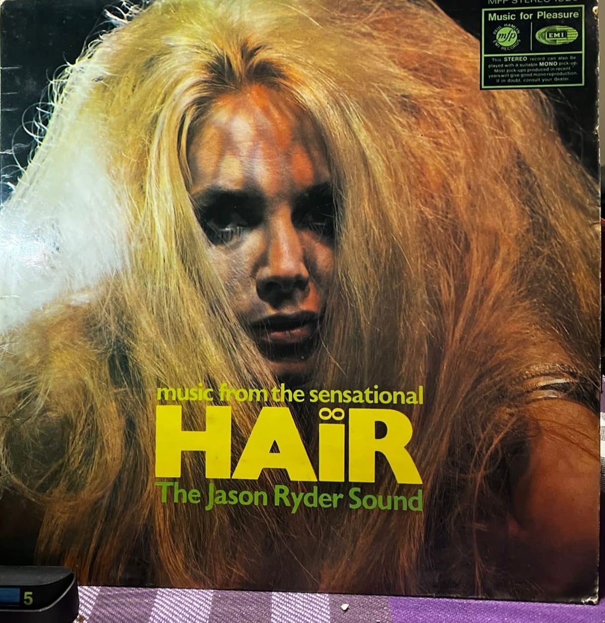 The Jason Ryder Sound - Music From The Sensational Hair (Music For Pleasure MFP 1329) Stereo LP