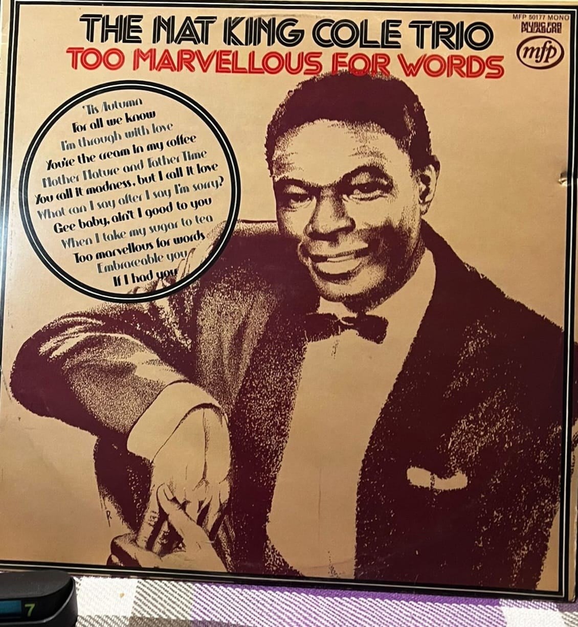 The Nat King Cole Trio - Too Marvellous For Words (LP, Albüm)
