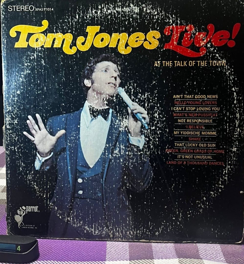 Tom Jones – Live! At The Talk Of The Town (1967) Vinyl, LP, Album