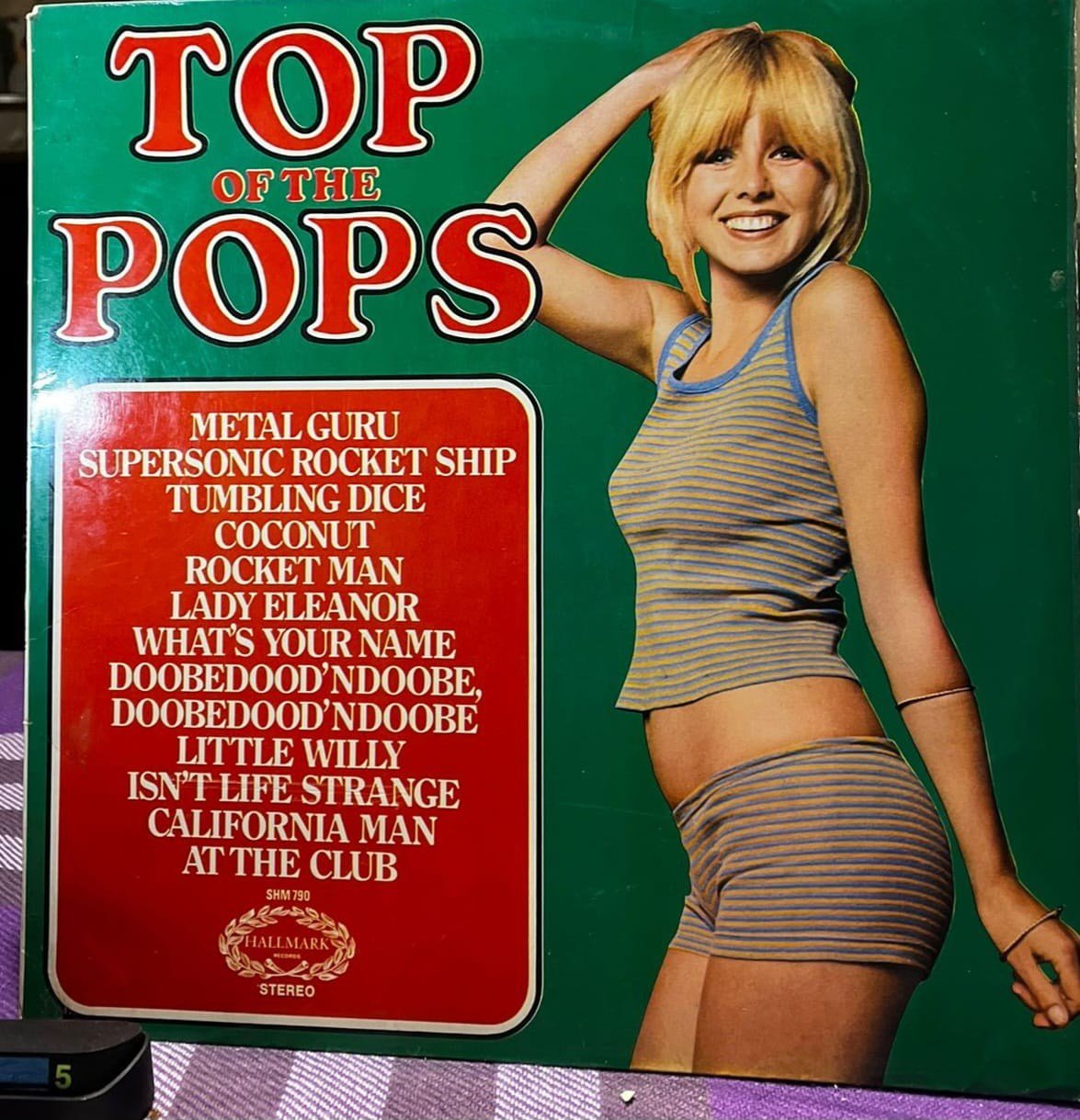 Top of the Pops Vol. 24 - 1972 Hallmark SHM 790 - Retro Pop Rock LP Plak