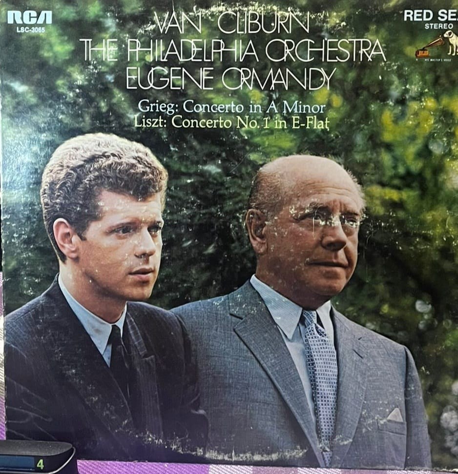 Van Cliburn, Eugene Ormandy, The Philadelphia Orchestra – Grieg: Concerto In A Minor / Liszt: Concerto No. 1 In E-Flat (Vinyl, LP, Album, 1969)