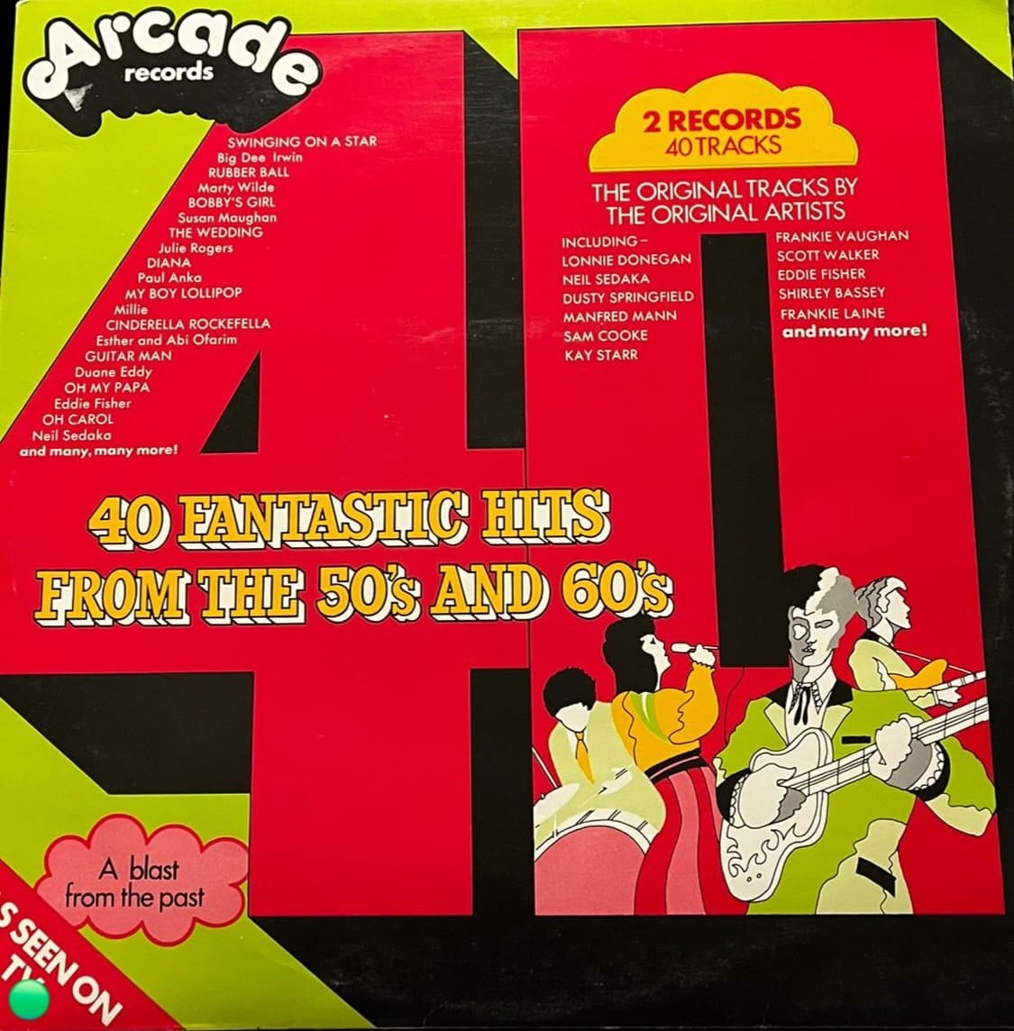 Various - 40 Fantastic Hits From The 50's And 60's (2 LP) 1973 Arcade Records