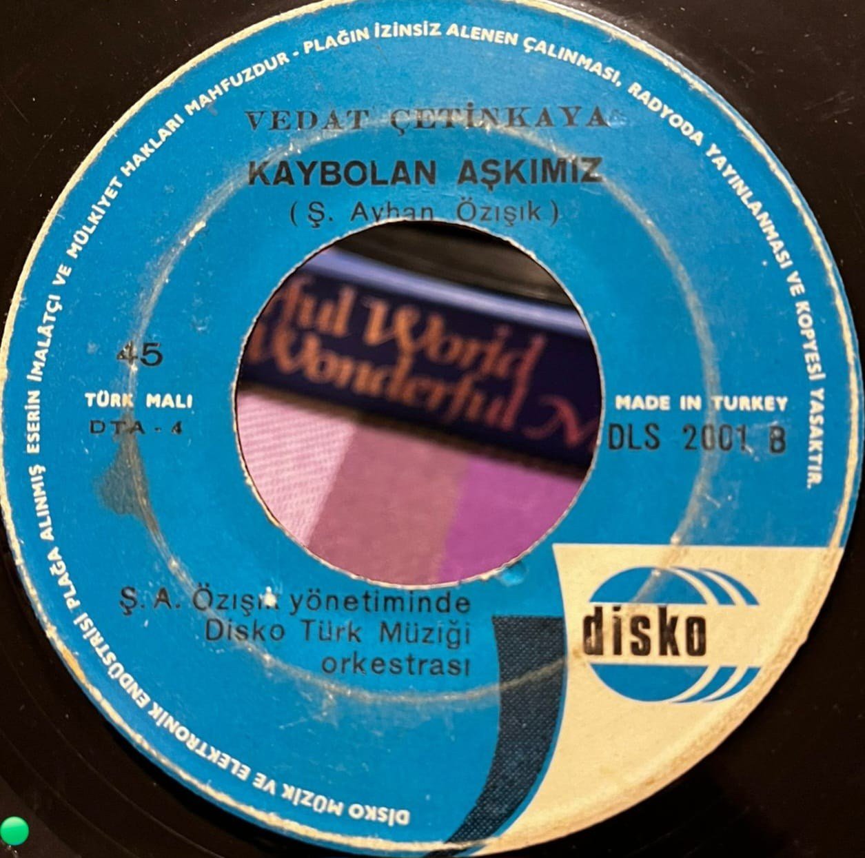 Vedat Çetinkaya - Uğruna Ölmüş Olsam / Kaybolan Aşkımız (Disko DLS 2001)