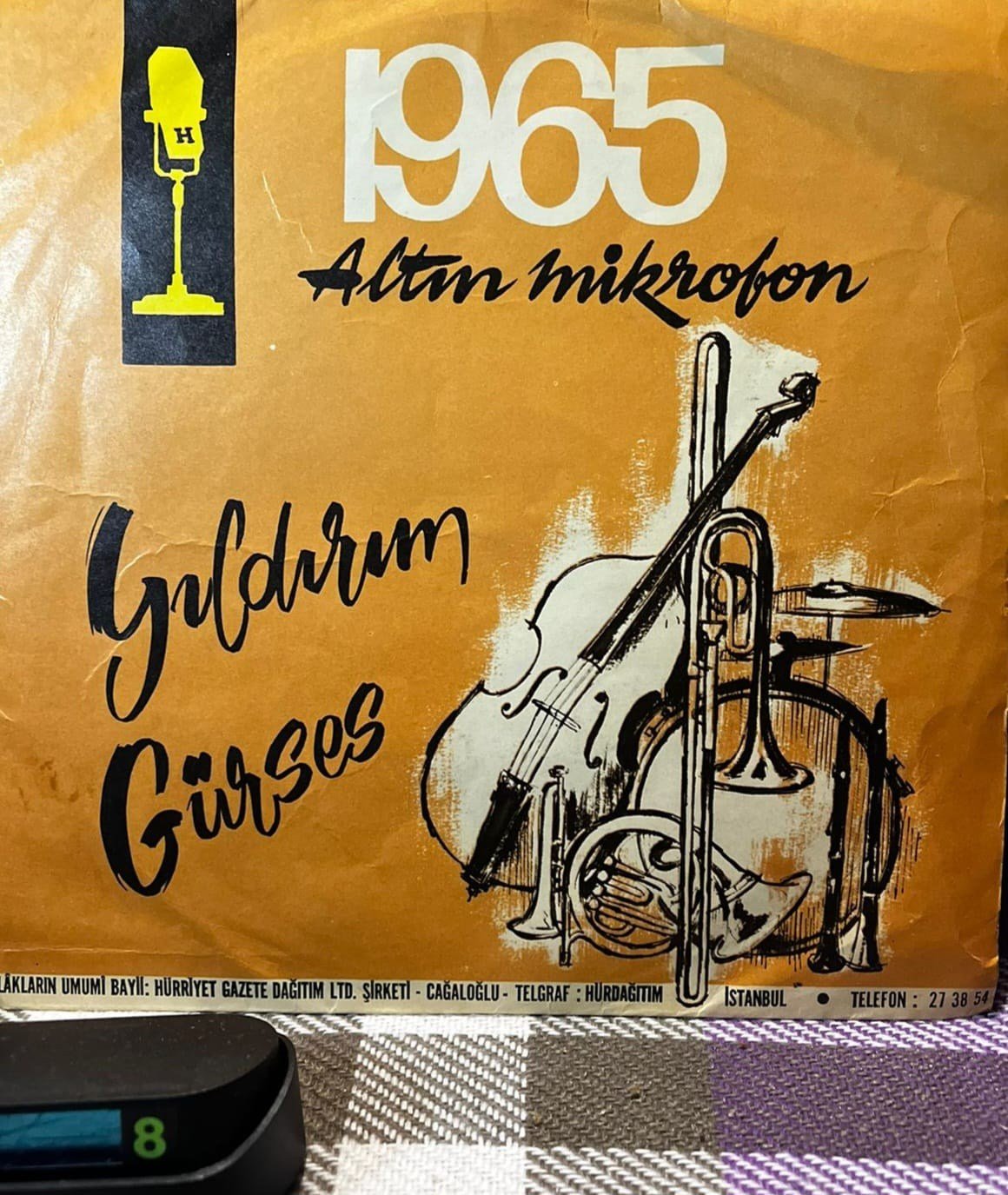 Yıldırım Gürses Orkestrası - Canım İstanbul / Gençliğe Veda - 1965 Hürriyet Altın Mikrofon 45lik Plak