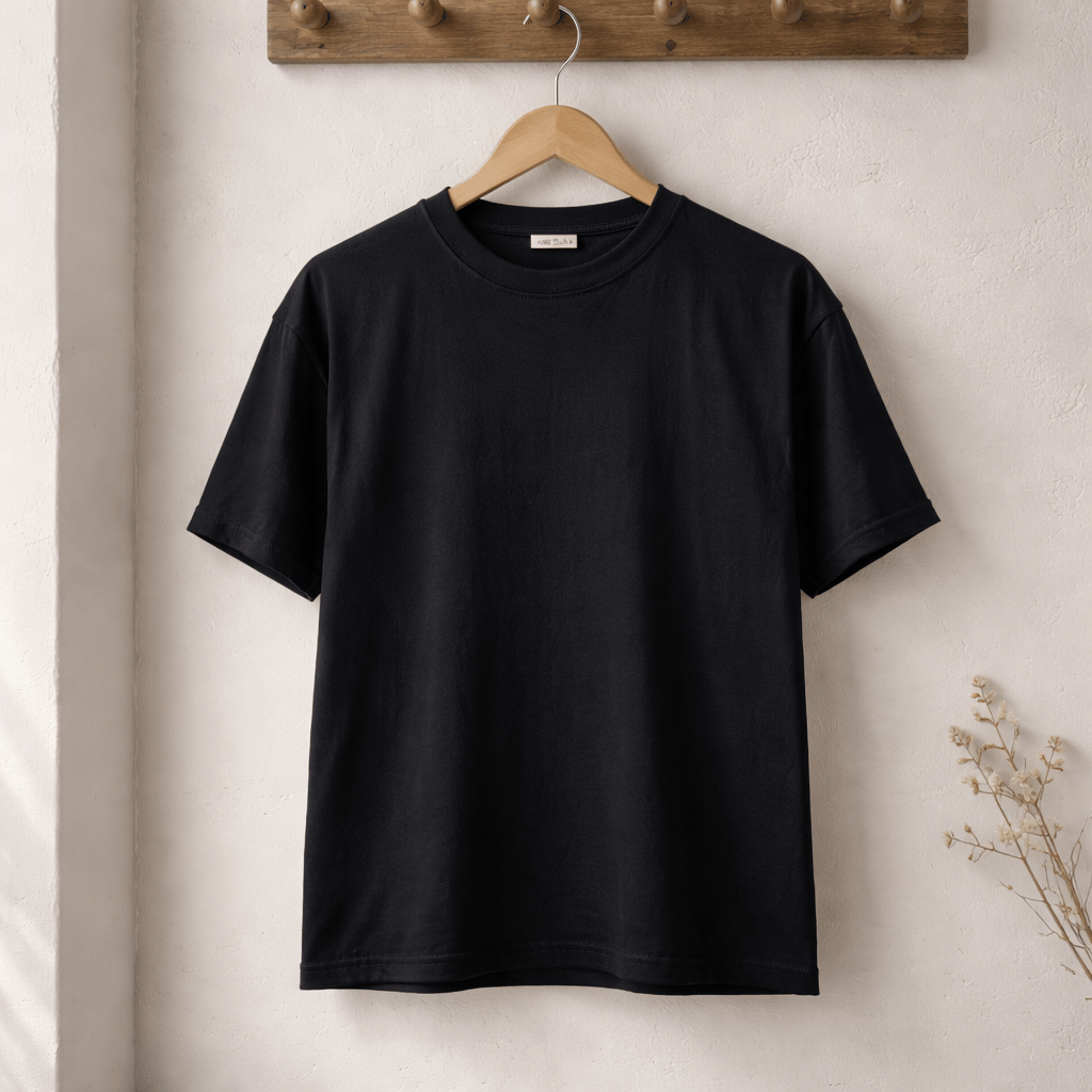 Oversize Basic T-Shirt - SİYAH