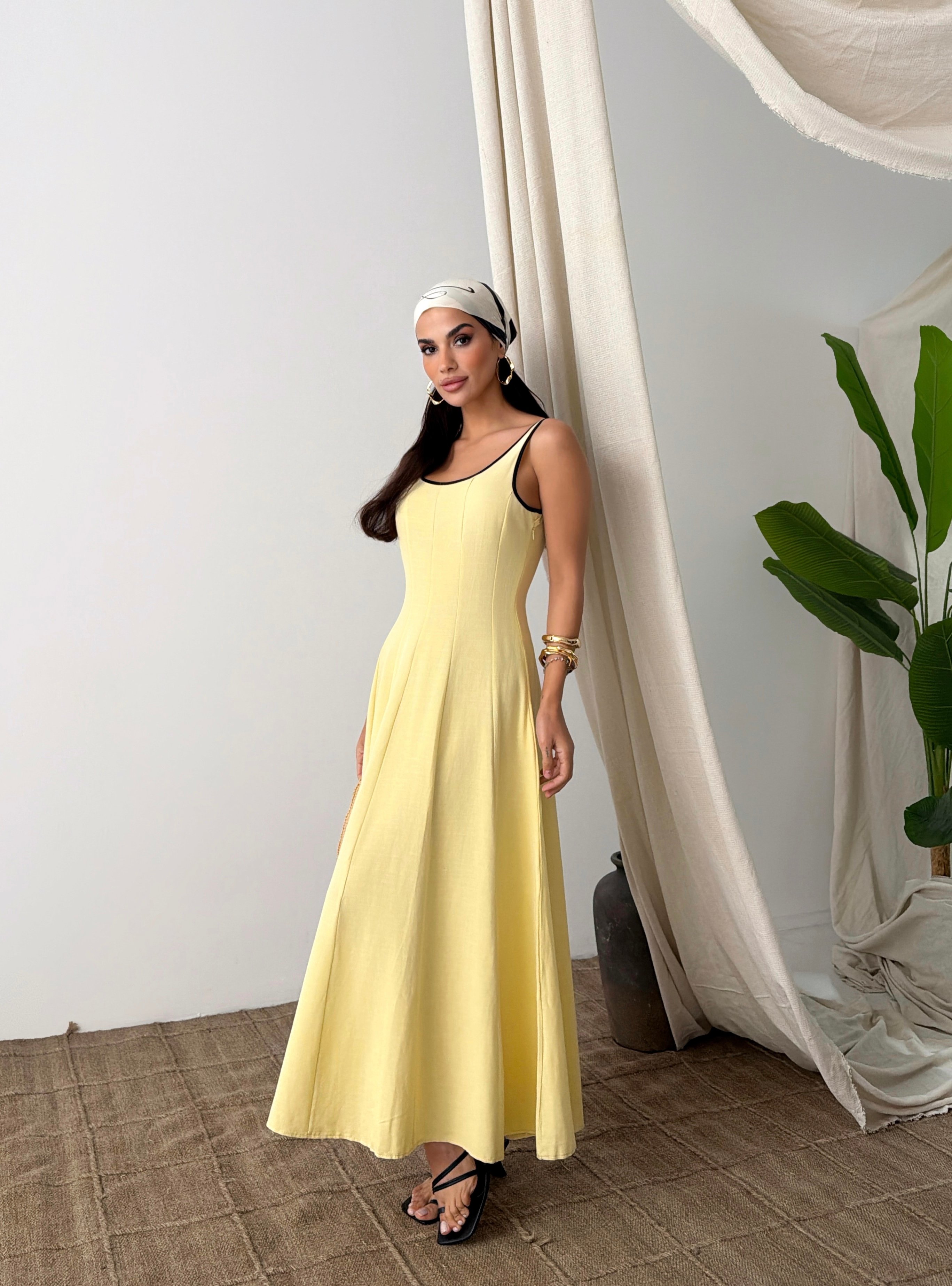 25Y5202 ALTI PARÇA BİYELİ ELBİSE