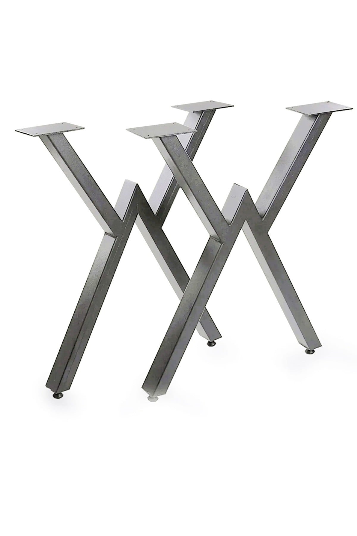 72 Cm Çapraz Metal Masa Ayağı 2 Adet Antrasit