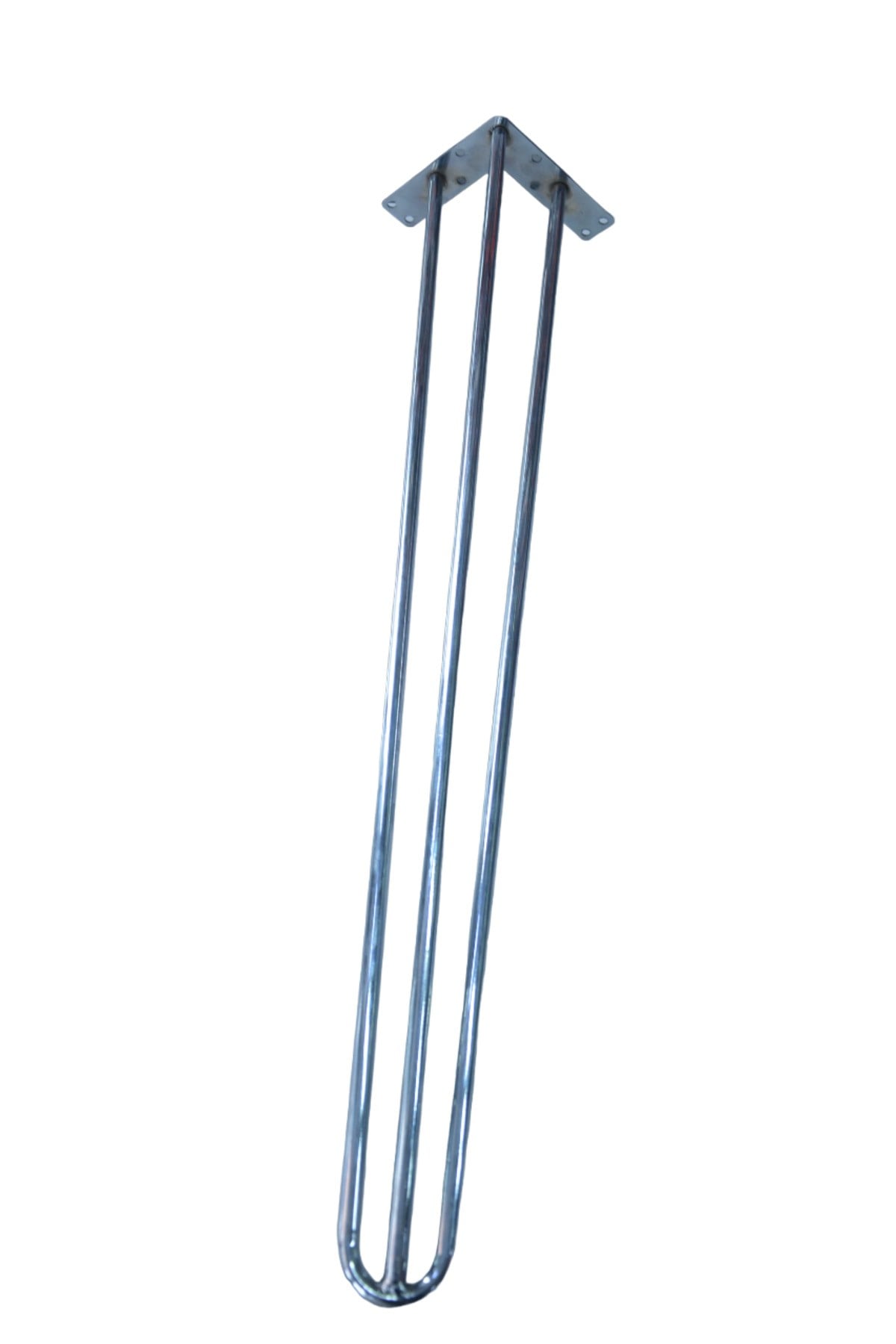 72 Cm Metal Mil Ayak Krom Rengi 4 Adet