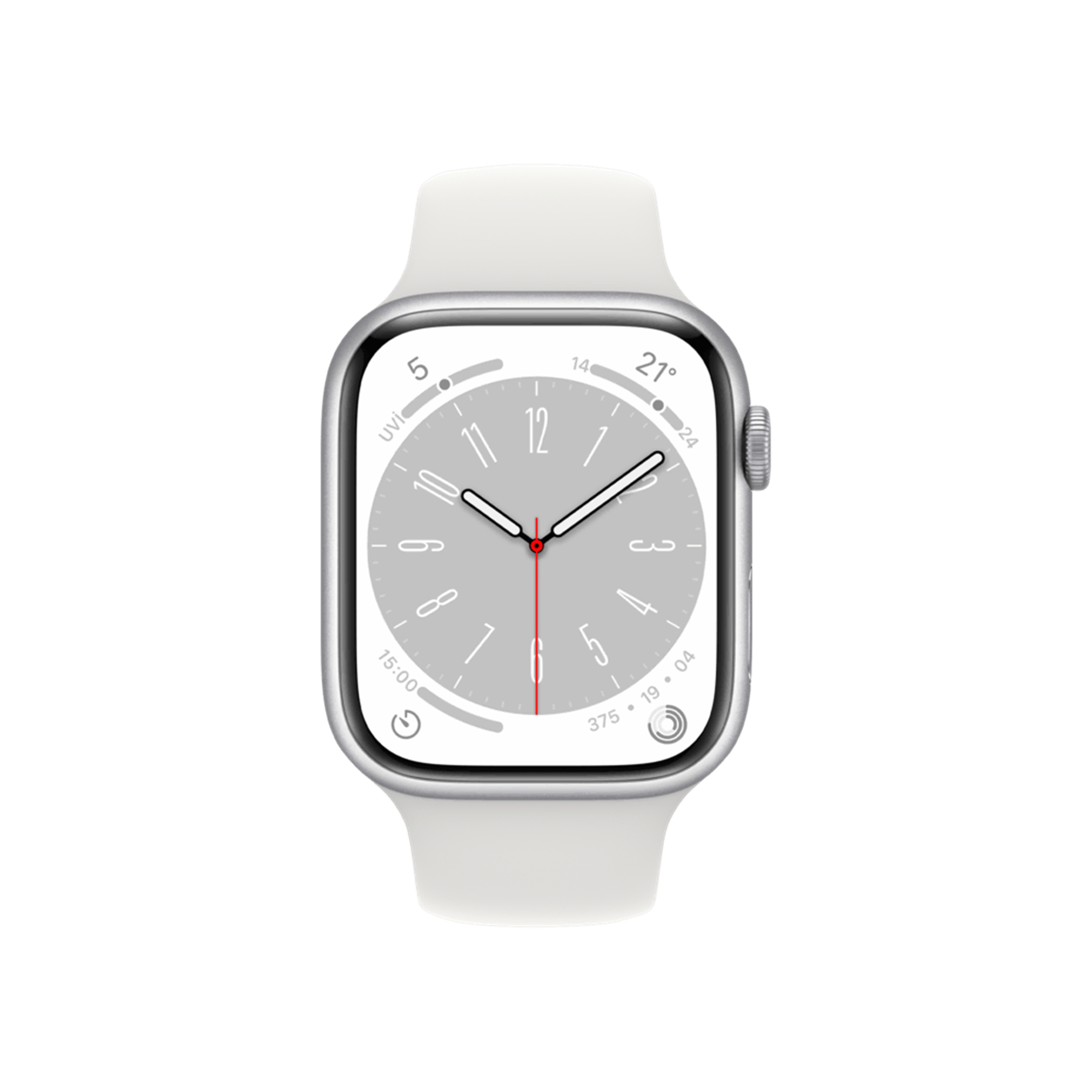 Apple Watch Series 8, 45mm Gümüş Akıllı Saat
