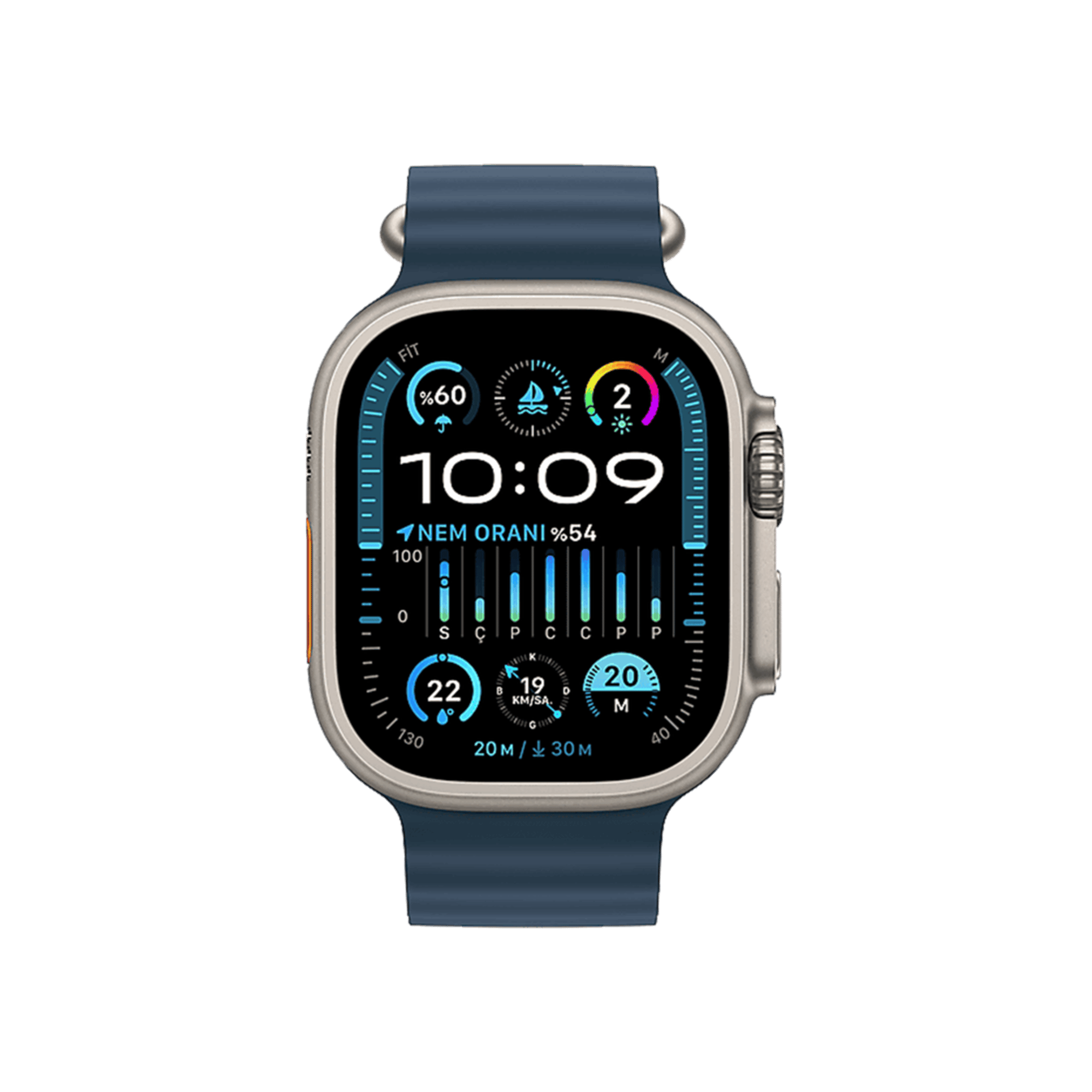 Apple Watch Ultra 2, 49mm Okyanus Mavisi Akıllı Saat